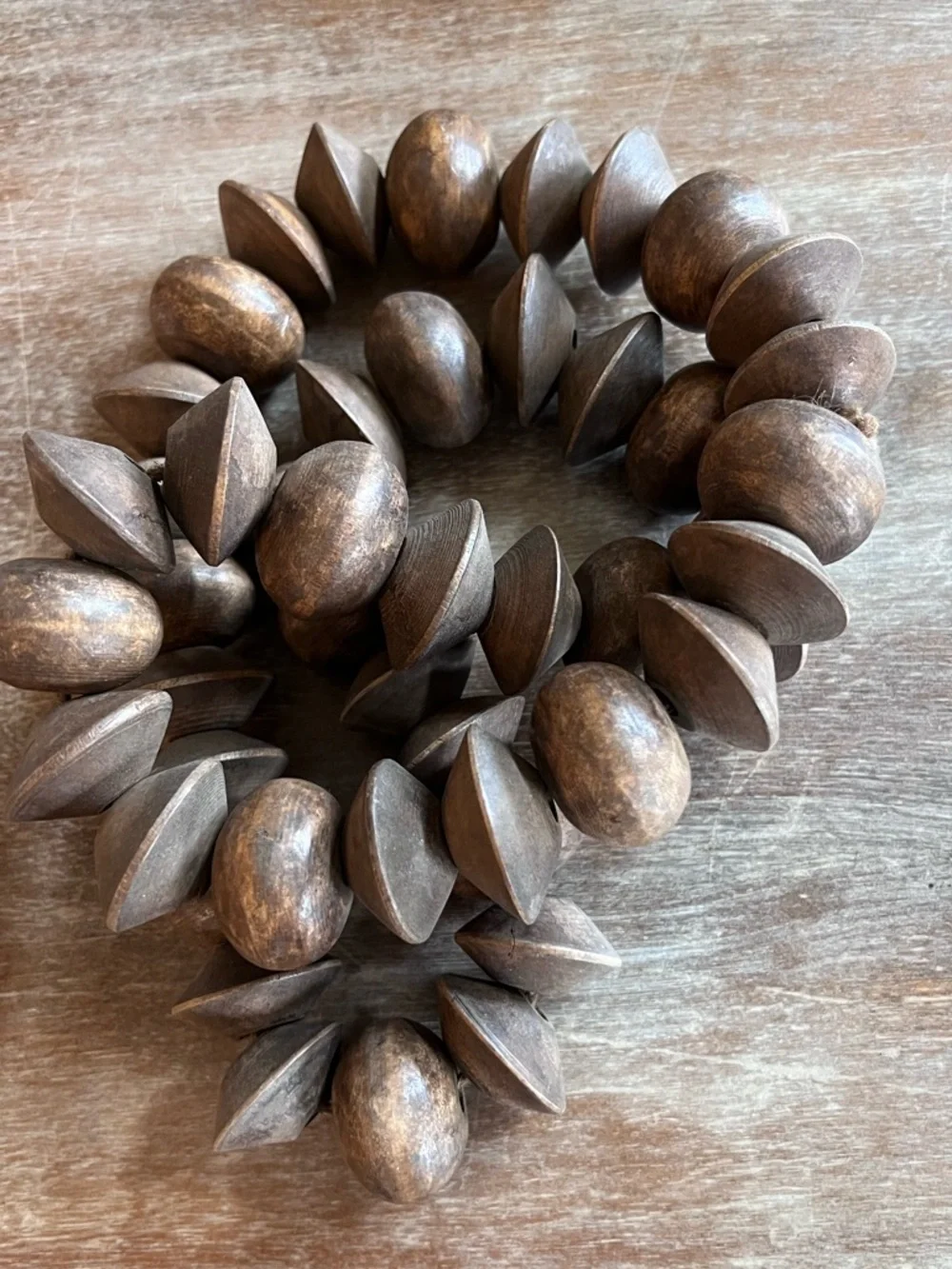 Pottery Barn Decorative Rustic Wooden Beads